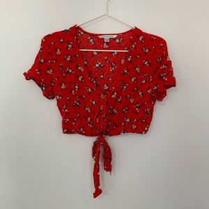 American Eagle Floral Crop Top